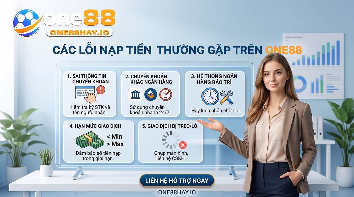 One88 cac loi nap tien thuong gap