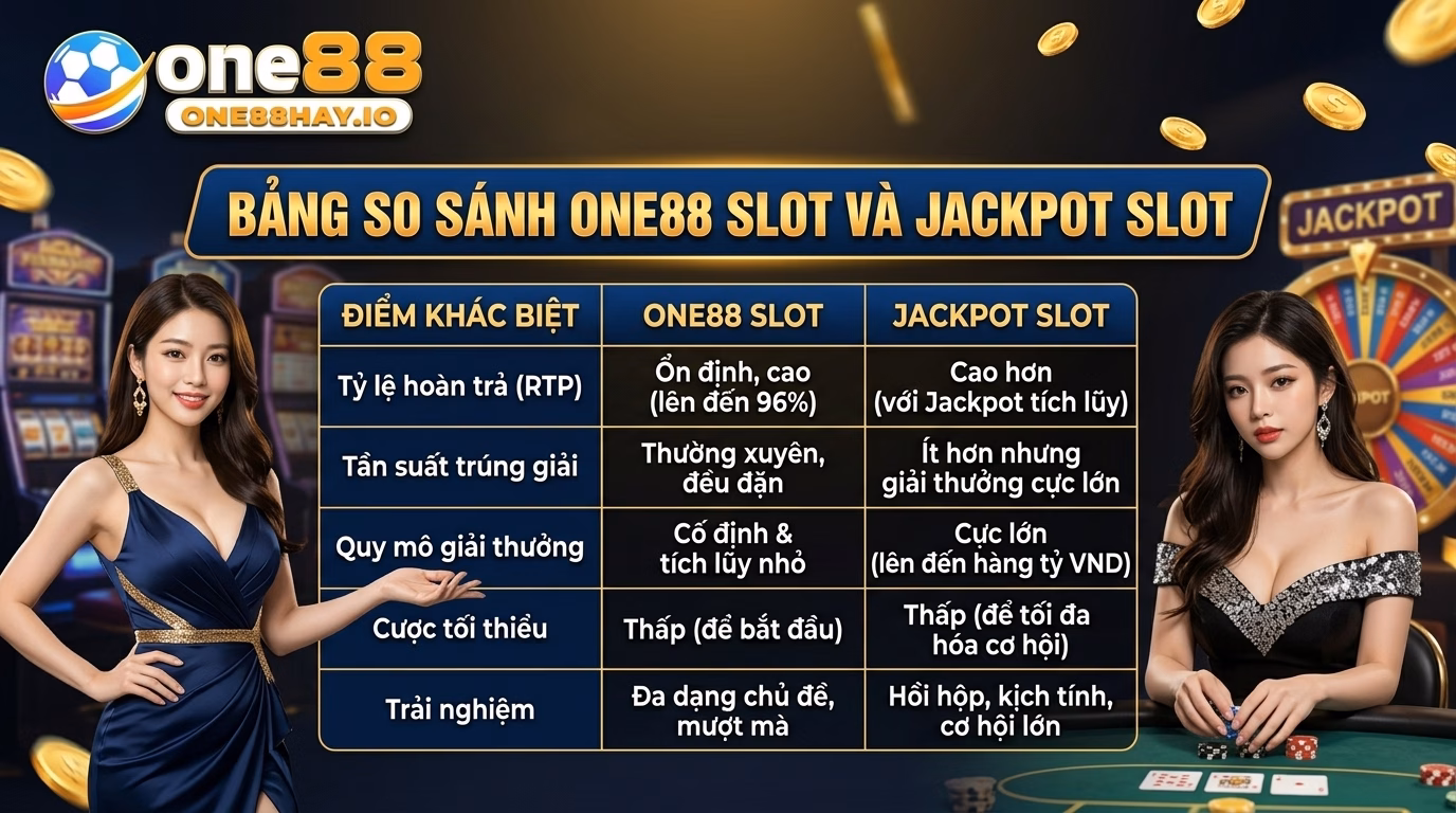 Bảng So Sánh Giữa Nổ Hũ 88 Và Nổ Hũ Jackpot