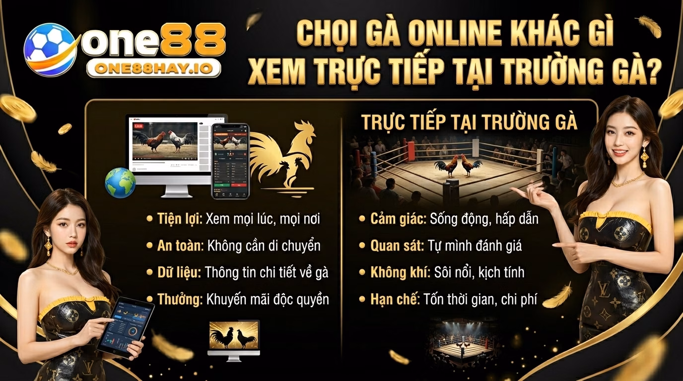 Đá Gà Mạng Khác Gì Với Việc Xem Trực Tiếp Ngoài Sân?