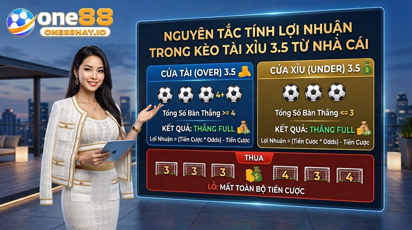 Nguyên tắc tính lợi nhuận của kèo tài xỉu 3.5 kèo nhà cái